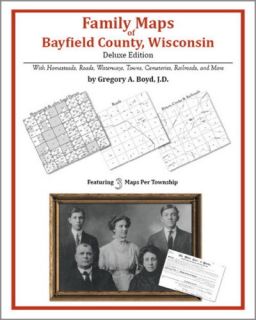 Family Maps Bayfield County Wisconsin Genealogy Wi Plat