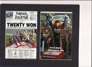 Trevor Bayne Daytona 500 Newspaper Winner Circle Pics