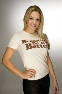 Brunettes do It Better Jessica Beal Cute Fitted New XL