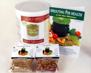 Kitchen Crop Sprouting Kit Sprouter Seeds Grow Sprouts
