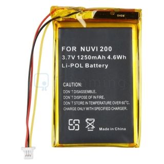 Replacement for Garmin Nuvi 255W 780 1250mAh Battery