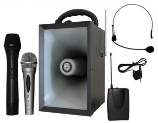 40 Watt Wired & Wireless Microphone Battery Powered Portable PA System 
