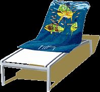   towel would look like on a lounge chair not necessarily the towel you
