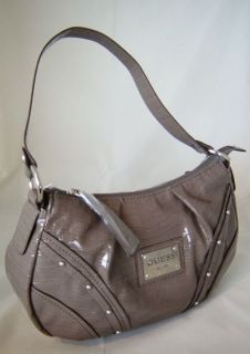 Nwt $98 Authentic GUESS Beckett Womens Purse Bag Satchel Grey Taupe