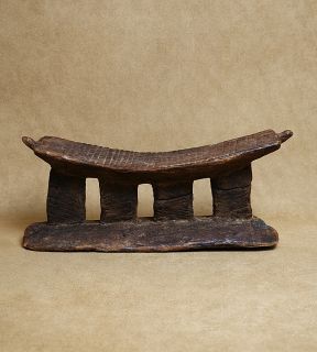Dogon Early Tellem Wooden Headrest Antique African Art Tribal 