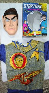 Star Trek Mr Spock Halloween Costume 1975 Ben Cooper