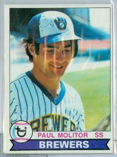 1979 Topps Baseball Paul Molitor Card 24 Shortstop for The Milwaukee 