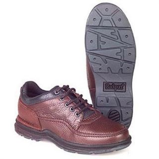Rockport World Tour Classic Leather Oxford Brown Walking Womens Shoes 