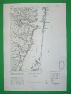 TOMS RIVER, BEACHWOOD, NEW JERSEY 1940 TOPO MAP