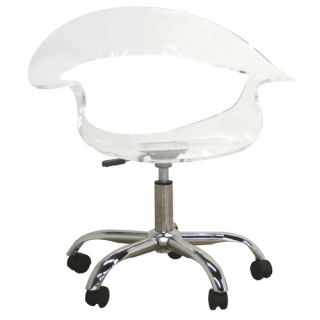   Bounty Acrylic Low Back Swivel Office Chair CC 026A Clear