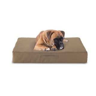 Buddy Beds Luxury Memory Foam Dog Bed with Taupe Microfiber Cover 