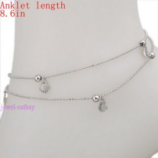 Sea Shell Fashion Ball Chain Bead Anklet Ankle Bracelet