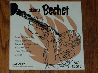 Sidney Bechet RARE Savoy Records 10 inch Jazz Vinyl LP