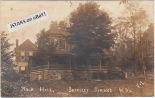 1914 Berkeley Springs WV Rock Hill Postcard RPPC