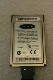 Belkin F505020 Notebook Laptop 16 Bit PCMCIA Network Card 