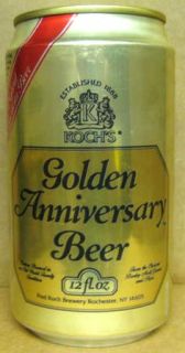 Kochs Golden Anniversary Beer Can Rochester New York