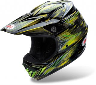 Bell Helmets Moto 8 Helmet Tattered Black Yellow XXLarge XXL 2XL 