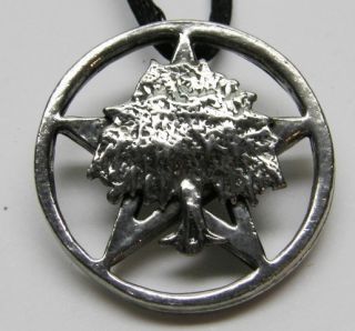 Tree of Life Pentagram Pendant Necklace Wiccan Pagan