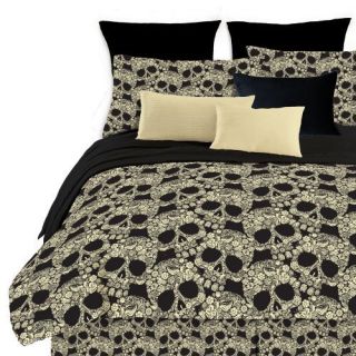   Skull Twin Size Comforter Set Mini Bed in A Bag Free SHIP