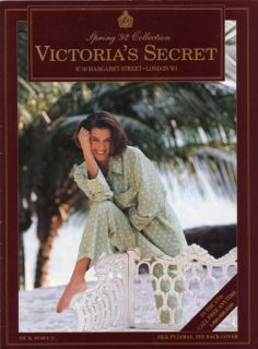 Victorias Secret Spring 1992 Collection Catalog Annette Roque Cover 