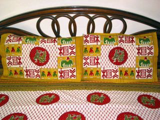 ach set includes one bedspread and two matching pillow shams.