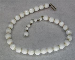 vintage white bead necklace from tv s that girl