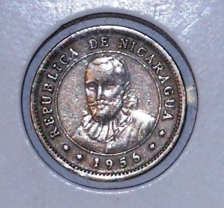 CENTAVOS HIGH GRADE UNCIRCULATED COIN FROM NICARAGUA 1956 #N1333 1