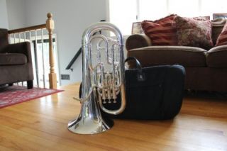 Besson Sovereign 967 Euphonium Instrument and Reunion Blues Gig Bag 
