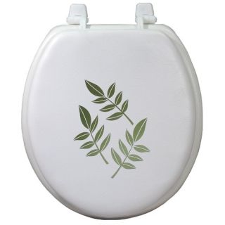 Beneke Magnolia Decorative Round Soft Toilet Seat with Leaf and Frond 
