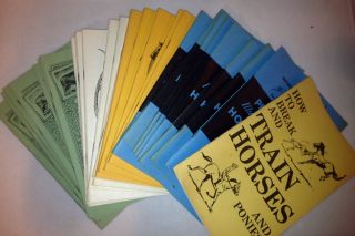 31 Beery Horse and Animal Training Breading Booklets Manuals Western 
