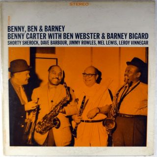 BENNY CARTER BBB & CO. BENNY, BEN AND BARNEY BLUE TRIDENT RVG STEREO 