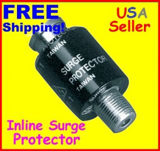 Inline Surge Protector Suppressor Spike Coaxial Cable Satellite TV 