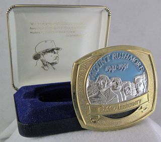 Never Used Golden Anniversary Mount Rushmore Limited Edition Belt 