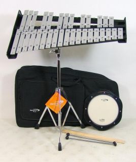 Percussion Plus PK32 Student Bell Kit w/Drum Pad, Stand & Bag