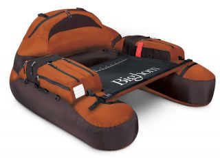    FLOAT TUBE XL INFLATABLE BELLY BOAT FLY FISHING COPPER BROWN 32 014