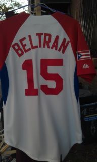 Carlos Beltran 2009 World Baseball Classic Jersey Puerto Rico 15 Mens 