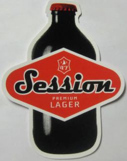 Session Premium Lager Beer Sticker Decal Full Sail Brewing Hood River 