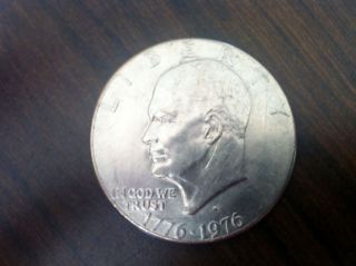 1776 1976 Silver Dollar Ike Eisenhower Bicentennial Coin Denver