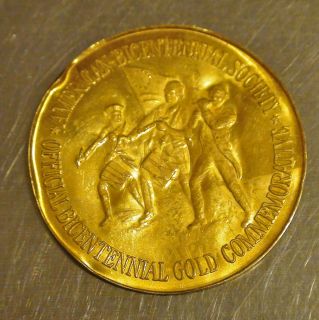 24KT Solid Gold 1976 Bicentennial Commemorative Coin