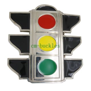   Funny Belt Buckle Traffic Lights for Genuine Leather Belts V40T