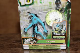 2012 ben 10 alien blue haywire ripjaws action figure 4 new bandai rip 