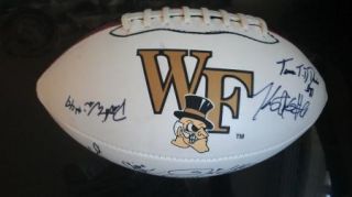 2008 Wake Forest Demon Deacons Team Signed Football Certificate