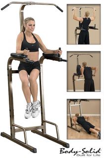 Body Solid Best Fitness Pull Up Chin Up Dip Station Power Station