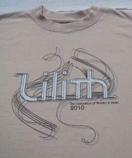 Lilith Fair 2010 Festival Large Concert T Shirt New