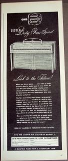 1946 Lester Betsy Ross Spinet Piano Vintage Ad