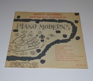 Bengt Hallberg Reinhold Svensson Piano Moderns PRLP 174 Jazz 10 Vinyl 