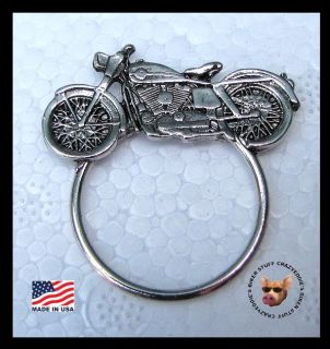 cruiser motorcycle pin with sunglass holder