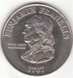Benjamin Franklin Pennsylvania State 39mm Medal