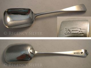 Beautiful 1848 Solid Sterling Silver Antique Sugar Shovel Spoon Late 