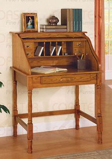 oak roll top secretary office writing desk free s h